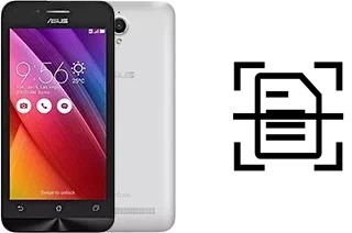 Numériser un document sur un Asus Zenfone Go T500