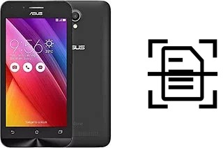 Numériser un document sur un Asus Zenfone Go ZC451TG