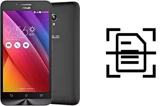 Numériser un document sur un Asus Zenfone Go ZC500TG