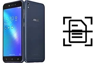 Numériser un document sur un Asus Zenfone Live ZB501KL