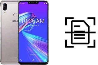 Numériser un document sur un Asus Zenfone Max (M2) ZB633KL