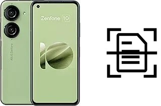 Numériser un document sur un Asus Zenfone 10