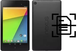 Numériser un document sur un Asus Google Nexus 7 (2013)