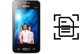 Numériser un document sur un CKK-mobile CKK mobile C707