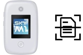 Numériser un document sur un Cloud Mobile Sky M1