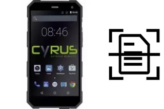 Numériser un document sur un Cyrus CS24