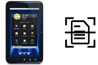 Numériser un document sur un Dell Streak 7 Wi-Fi