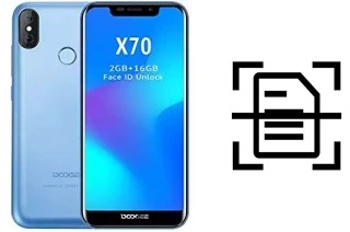 Numériser un document sur un Doogee X70