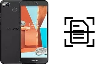 Numériser un document sur un Fairphone 3+