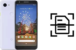 Numériser un document sur un Google Pixel 3a XL