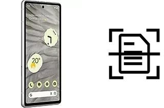 Numériser un document sur un Google Pixel 7a