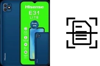 Numériser un document sur un HiSense E31 LITE