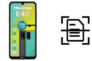 Numériser un document sur un HiSense E40 LITE