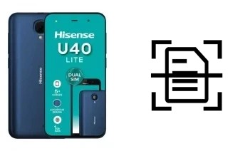 Numériser un document sur un HiSense U40 Lite