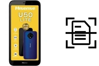 Numériser un document sur un HiSense U50 Lite