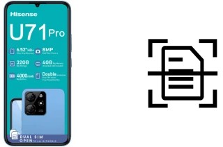 Numériser un document sur un HiSense U71 Pro