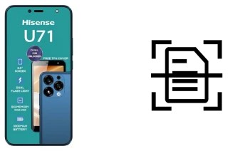 Numériser un document sur un HiSense U71