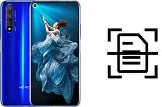 Numériser un document sur un Honor 20