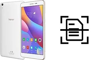 Numériser un document sur un Honor Pad 2