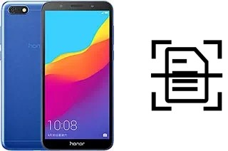 Numériser un document sur un Honor 7S