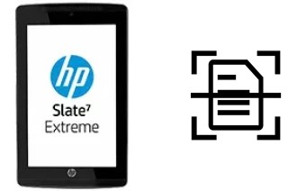 Numériser un document sur un HP Slate7 Extreme