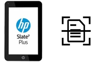 Numériser un document sur un HP Slate7 Plus