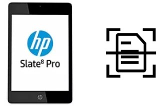 Numériser un document sur un HP Slate8 Pro