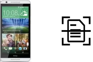 Numériser un document sur un HTC Desire 820s