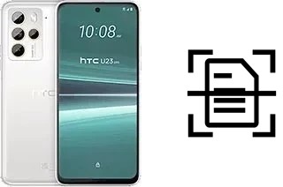 Numériser un document sur un HTC U23 Pro