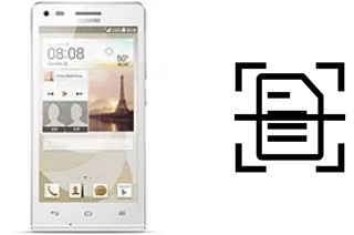 Numériser un document sur un Huawei Ascend G6