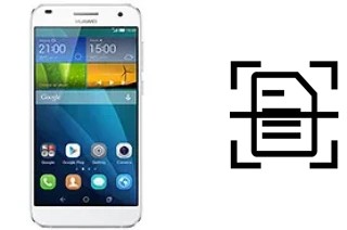 Numériser un document sur un Huawei Ascend G7