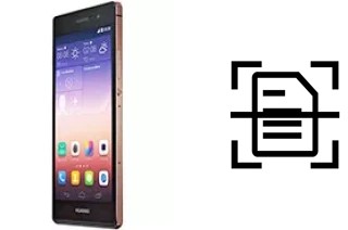 Numériser un document sur un Huawei Ascend P7 Sapphire Edition