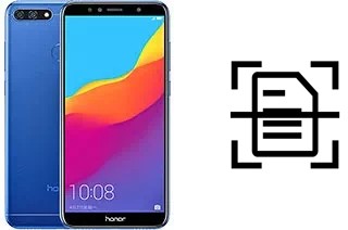 Numériser un document sur un Huawei Honor 7A