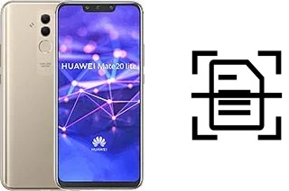 Numériser un document sur un Huawei Mate 20 lite