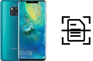 Numériser un document sur un Huawei Mate 20 Pro