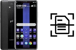 Numériser un document sur un Huawei Mate 20 RS Porsche Design