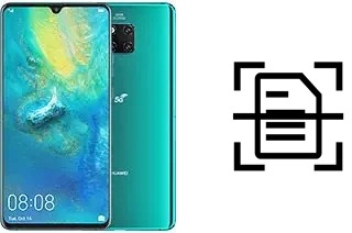 Numériser un document sur un Huawei Mate 20 X (5G)