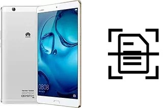 Numériser un document sur un Huawei MediaPad M3 8.4