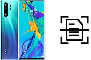 Numériser un document sur un Huawei P30 Pro