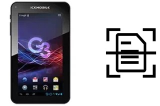 Numériser un document sur un Icemobile G3