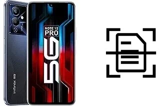 Numériser un document sur un Infinix Note 12 Pro 5G