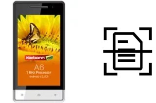 Numériser un document sur un Karbonn A6