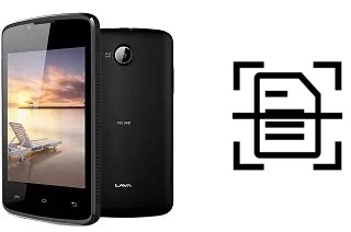 Numériser un document sur un Lava Iris 348