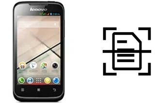 Numériser un document sur un Lenovo A369i