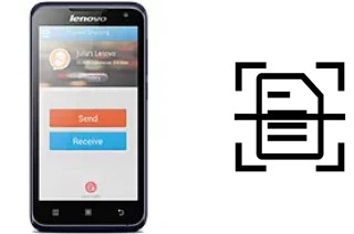 Numériser un document sur un Lenovo A526