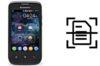 Numériser un document sur un Lenovo A60+