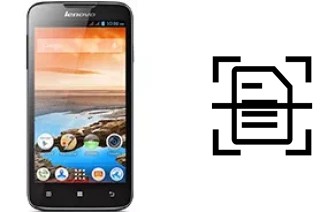 Numériser un document sur un Lenovo A680