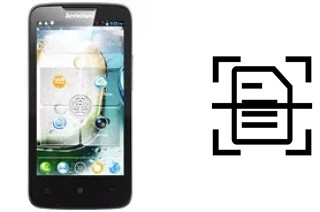 Numériser un document sur un Lenovo A820