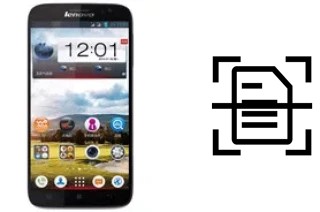 Numériser un document sur un Lenovo A850