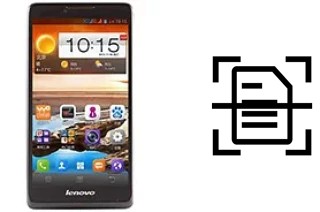 Numériser un document sur un Lenovo A880